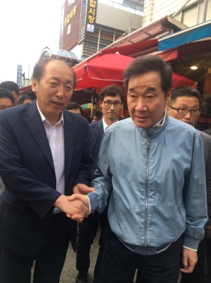 이낙연 국무총리와 서울시상인연합회 회장님과의 만남