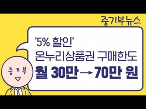 설 명절맞이 전통시장 온누리상품권 특별판매 실시 