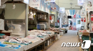 '코로나' 발길 끊긴 전통시장, 손 소독제 2만7500개 긴급지원 